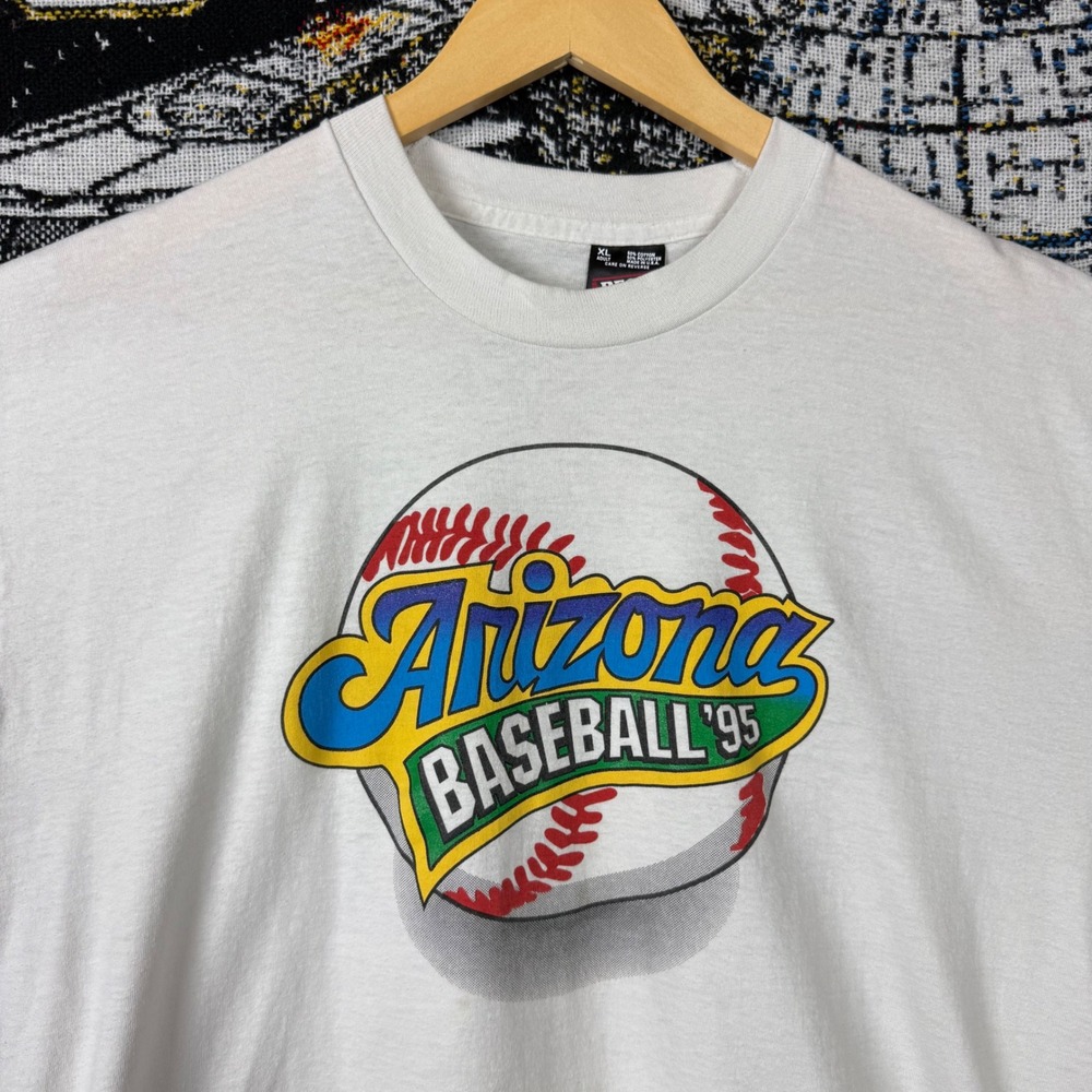 Vintage 1995 Arizona Baseball T-Shirt XL Arizona Lottery Best Fruit of the Loom